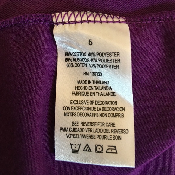 Kids Headquarters 2 Pc. Purple top& leggings set, Little Girl size 5. - Picture 5 of 10